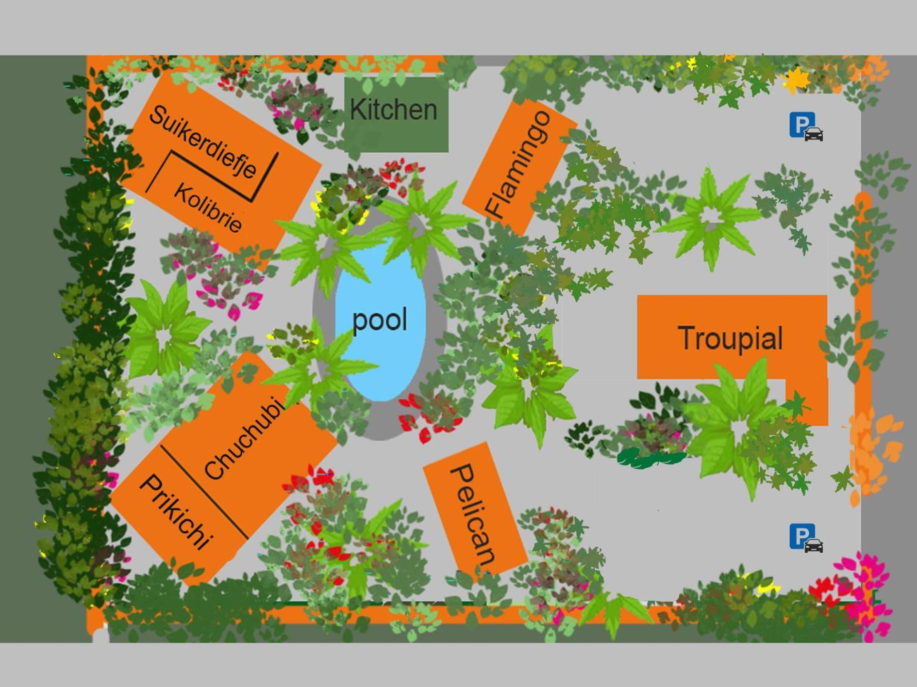 The Octopus Tropical Oasis Sint Michiel Room photo